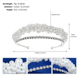 Crystal Wedding Tiara Bride Hair Jewelry Crown Prom Hairband