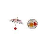 10pcs Pearl Umbrellas Resin Foil Pendant DIY Hand Ear Accessories
