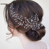 Pearl Wedding Headband Crystal Hair Clips Bridal Hair Accessories