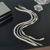 Pearl Hair Accessories Tassel Chain Hairpin Clip Tie Hair