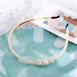 Pearl Headband for Women and Kids with Hair Clips