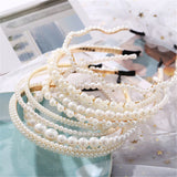 Pearl Headband for Women and Kids with Hair Clips