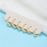 Pearl Huggie Hoop Earrings Small Dainty Jewelry