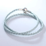 Pearl Light Double Leather Bracelet for Woman DIY Jewelry Making