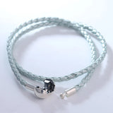 Pearl Light Double Leather Bracelet for Woman DIY Jewelry Making