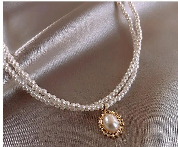 Pearl Necklace Clavicle Chain Women's Temperament Ins Neck Jewelry