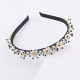 Particle Pearl Thin Strip Rhinestone Headband Accessories