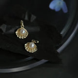 Pearl Shell Pendant Necklace 925 Sterling Silver Hypoallergenic Jewelry