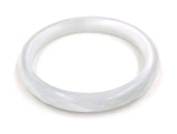 Vintage Pearlized Glass Bangle Bracelets Women Natural Stone Bangles