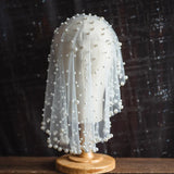 Bridal Pearl Beads Headbands Lace Headwear Veils Hair Accessories
