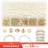 Pearls Beads Set Five-pointed Star Spacer Beads Accessories