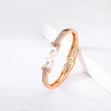 Pearl Crystal Bracelet for Women Mum Girl Birthday Gift