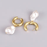 Baroque Drop Earrings Punk Vintage Earclip Jewelry Christmas Party Gift