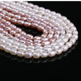 Natural Freshwater Pearl Beads 4-5mm Rice Shape DIY Jewelry Making 100% Natural