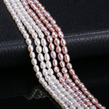 Natural Freshwater Pearl Beads 4-5mm Rice Shape DIY Jewelry Making 100% Natural