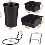 Pegboard Bins & Cups with Hooks 12 Pack