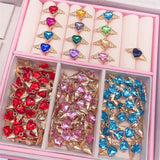 10Pcs Kpop Heart Wing Pendant Charms for DIY Jewelry Making