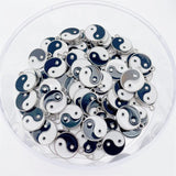 Peixin 20Pcs Enamel Pendant Silver Metal for DIY Jewelry Making