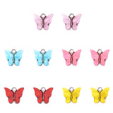 20Pcs Colorful Butterfly Resin Earring DIY Jewelry Making Set