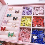 20Pcs Colorful Butterfly Resin Earring DIY Jewelry Making Set