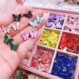 20Pcs Colorful Butterfly Resin Earring DIY Jewelry Making Set
