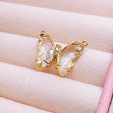 Peixin 4Pcs/Set Crystal Butterfly Pendant for Necklace DIY Jewelry Making