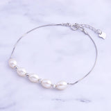 925 Silver Bracelet with Freshwater Pearl for Women