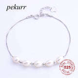 925 Silver Bracelet with Freshwater Pearl for Women