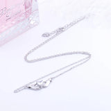 925 Silver Heart Necklace Pendant Romantic Jewelry