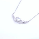 925 Silver Heart Necklace Pendant Romantic Jewelry