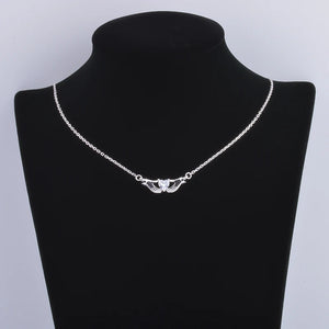 925 Silver Heart Necklace Pendant Romantic Jewelry