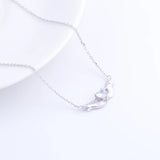 925 Silver Heart Necklace Pendant Romantic Jewelry