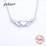 925 Silver Heart Necklace Pendant Romantic Jewelry
