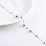 925 Silver 3 Mini Vocal Sound Bell Bracelet Silver Bead Chain Kids Bangle