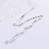 925 Sterling Silver Tiny Shell Pearl Necklaces Box Chain Pendants