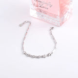 925 Silver Star Bracelet with Round Zircon Gems