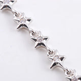925 Silver Star Bracelet with Round Zircon Gems