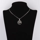 925 Silver Tree of Life Necklace Zircon Pendant Long Chain Classic Jewelry