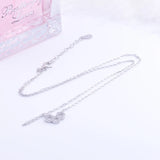 925 Silver CZ 3 Hexagon Necklaces Honeycomb Pendant Jewelry