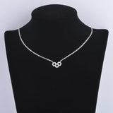 925 Silver CZ 3 Hexagon Necklaces Honeycomb Pendant Jewelry