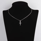 Zircon Cross Pendant Necklace for Women