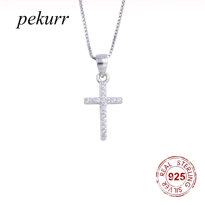 Zircon Cross Pendant Necklace for Women