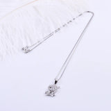925 Silver Crystal Fairy Necklace Zircon Fairy Pendant