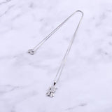 925 Silver Crystal Fairy Necklace Zircon Fairy Pendant