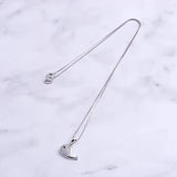925 Silver Crystal Whale Dolphin Necklace CZ Aquatic Creatures Pendant