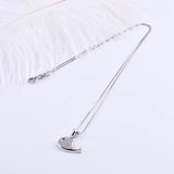 925 Silver Crystal Whale Dolphin Necklace CZ Aquatic Creatures Pendant