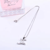 925 Silver Gemini Zircon Horoscope Necklace Constellation Pendant