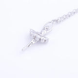 925 Silver Ballerina Ballet Dancer Necklace Pendant for Women