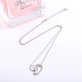 925 Silver Baby Footprint Necklaces for Mother Child