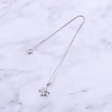 925 Silver CZ Star Couple Necklaces Irregular Starfish Pendants